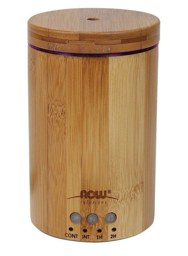 NOW Essential Oils, Ultrasonic Real Bamboo Aromatherapy Oil Diffuser, Extremely Quiet, Heat Free and Easy to Clean, Color Changing LED Diffuser - Image 4
