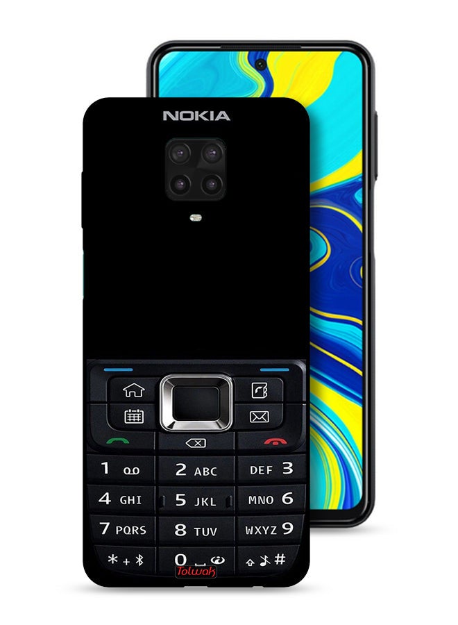 Tolwak Xiaomi Redmi Note 9S Protective Case Cover Old Phone Pattern - Image 1