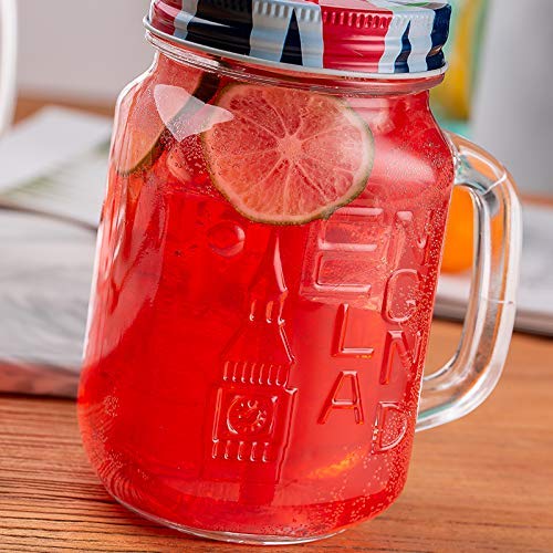 KELVEE Glass Coffee Sipper Mug with Leather Grip Pack of 1 400ml Clear Drinking Glasses Tumblers with Straws and Lids for Iced Tea Juice Cocktail Smoothies Drinks Cups Grey M 2 - Image 4