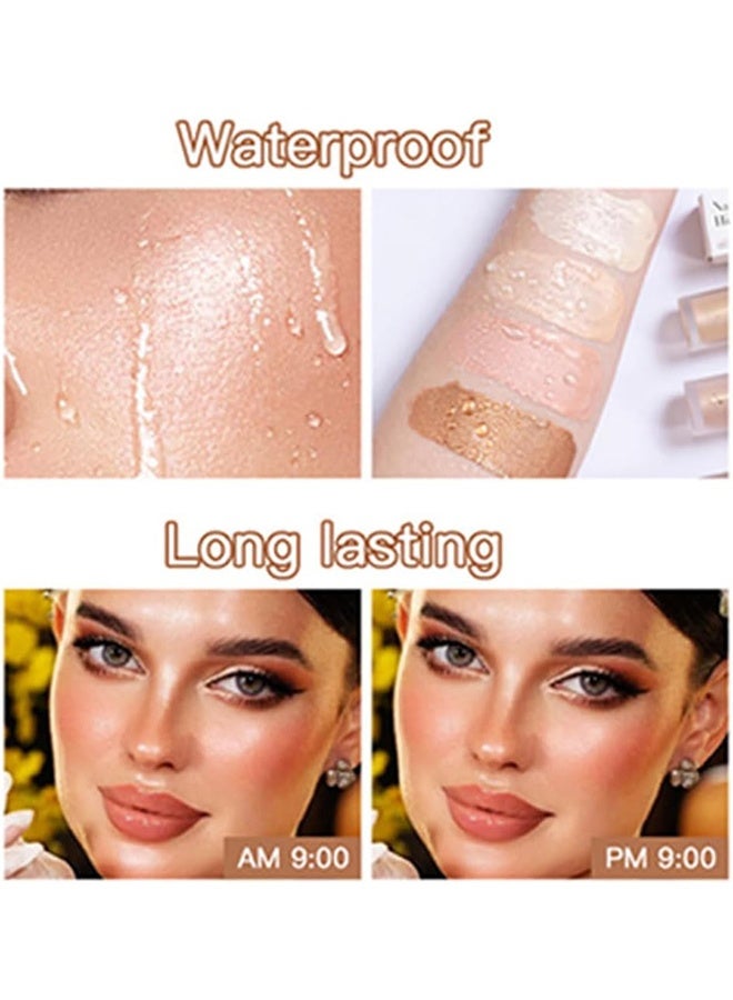 lakerain Face Body Highlighter 7.5ml - Body Luminizer - Liquid Luminizer - All In One Makeup Liquid Illuminator - Waterproof Moisturizing Light Shimmer Illuminator for Face and Body (Moonlight) - Image 4