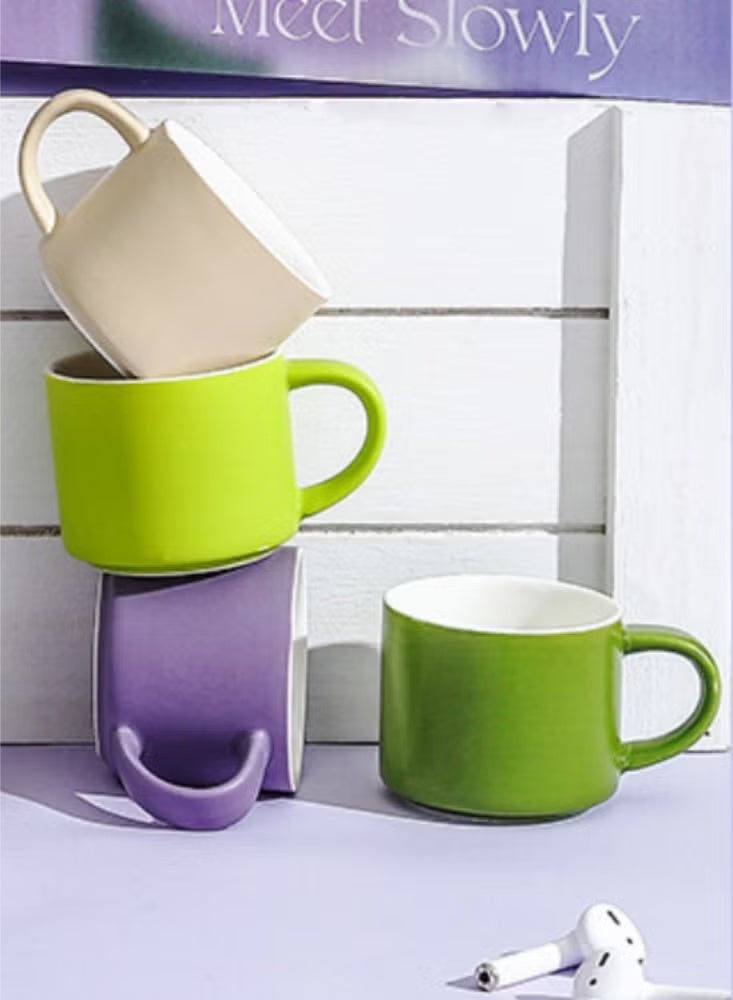 PINKSAMA Internet celebrity Instagram style ceramic water cup with hand gift, couple coffee cup, high aesthetic value girl gift, business gift set - Image 5