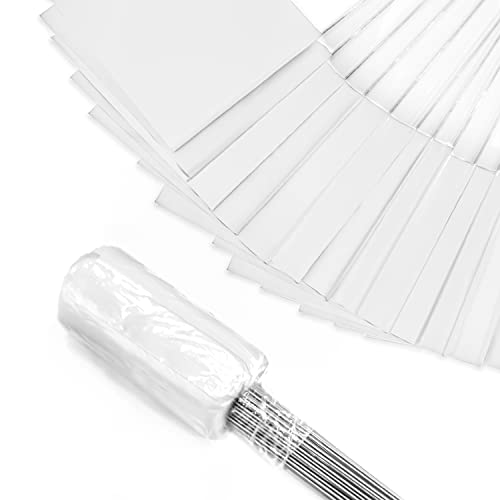 Zozen 100Pack White Marking Flags, Writable/15x4x5 Inch, Yard Flags for Lawn & Irrigation & Landscape & Sprinkler & Survey & Dog Training. - Image 1