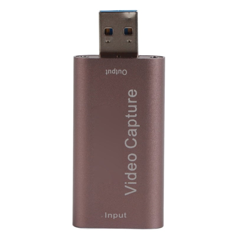Video Capture Card: USB 2.0, 4K 30Hz Input, 1080P 30Hz Output - 15M Transmission, Multi-System Compatible, Portable Capture Device for Live Streaming, Gaming, Computer Use - Image 1