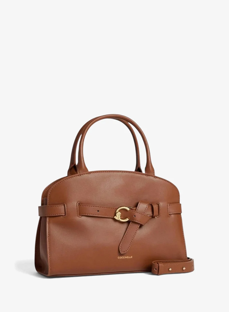 Coccinelle Brown Sabine Top Handle Bag for Women | Best Price UAE