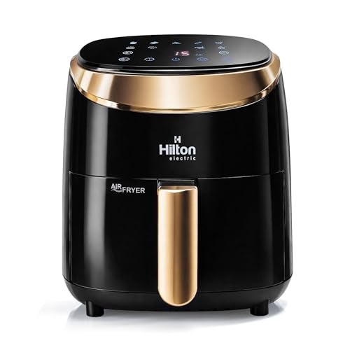 Hilton Electric Digital Air Fryer with Touch Panel, uses up to 90% less fat, Multi Pre-set Menu, 1200W, 4.2 Liter, with Rapid Air Technology Easy Clean Made in India - Image 1