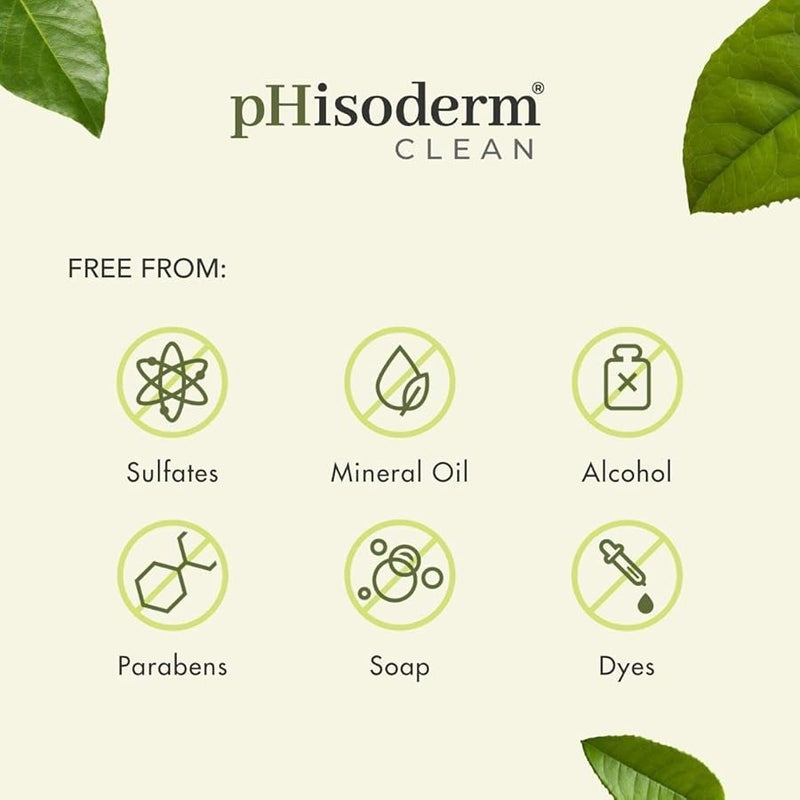 pHisoderm Clean Sensitive Skin Cream Cleanser  6 Fl Oz - Image 3