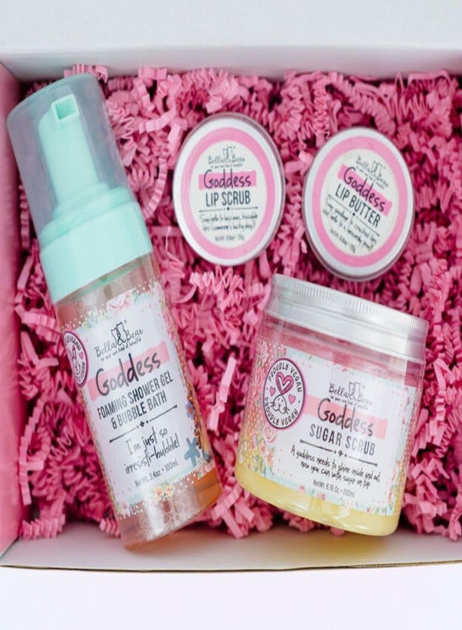 Bella and Bear Bella & Bear Goddess MIdi Bath & Body Gift Set with Foaming Shower Gel & Bubble Bath, Body Scrub & Lip Scrub and Lip Butter - Gift - Women - Image 3