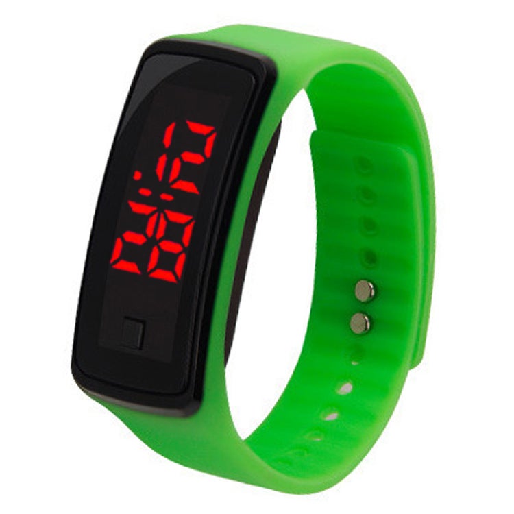 Stylish Sports LED Wristwatch Unisex Green 