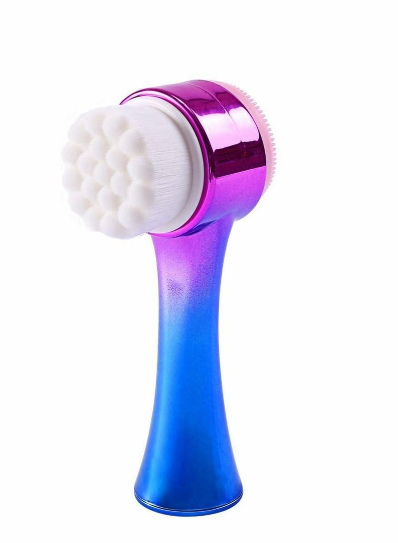 NIBEMINENT Manual Facial Cleansing Brush - 2 in 1 Face Wash for Gentle Exfoliating, Deep Cleansing, Makeup Removal, Massaging and Removing Blackhead Wash...  - Image 1