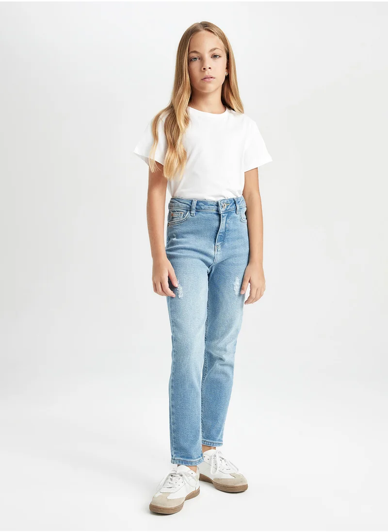 DeFacto Skinny Fit Ripped Pocket Jean Pants