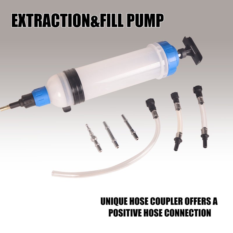 Vacuum Pump 1500cc Transparent Body for Easy Readings Suction Pump - Accesses Difficult-to-Reach Locations Extraction Pump for Automotive Brake Fluid Repairs & Home Maintenance - Image 5