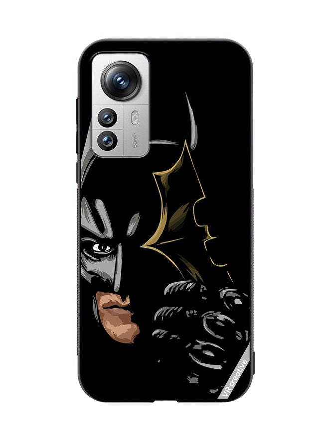 VR CREATIVE Protective Case Cover For Xiaomi 12 Pro Batman Black Design Multicolour - Image 1