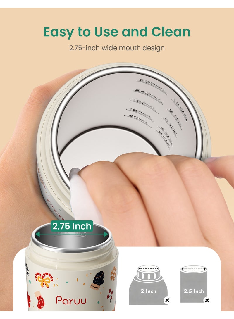 Paruu سخان زجاجة محمول للسفر، فوهة واسعة سهلة التنظيف، سخان حليب محمول مع تسخين سريع لتغذية الليل، 7 إعدادات حرارة، سعة كبيرة 12 أونصة - Image 4