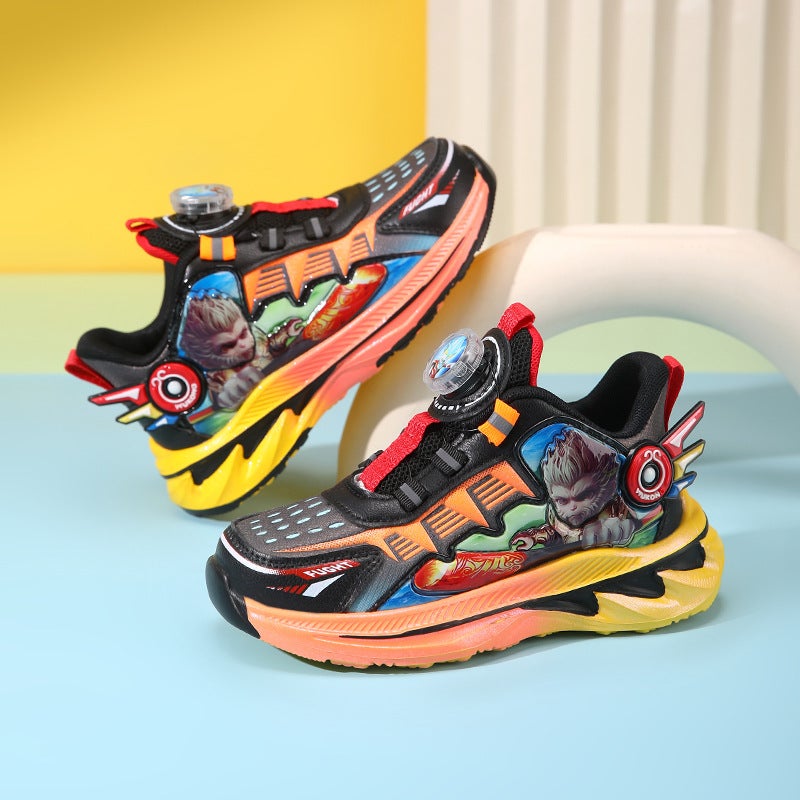 New Children'S Sneaker Boys And Girls Cartoon Fleece-Lined Warm Two Cotton Middle School Children'S Cotton Shoes Running Shoes - Image 5