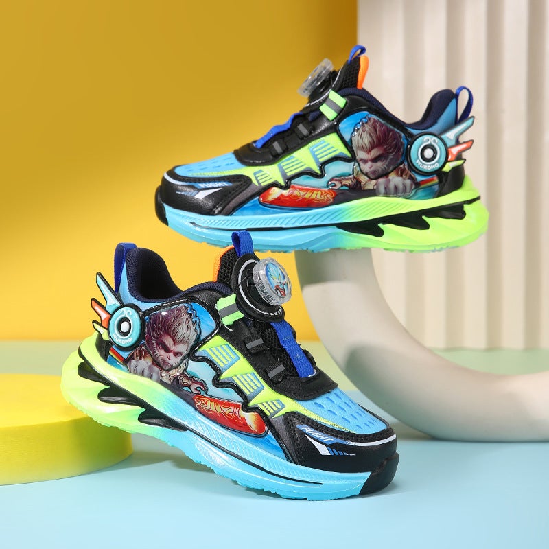 New Children'S Sneaker Boys And Girls Cartoon Fleece-Lined Warm Two Cotton Middle School Children'S Cotton Shoes Running Shoes - Image 4