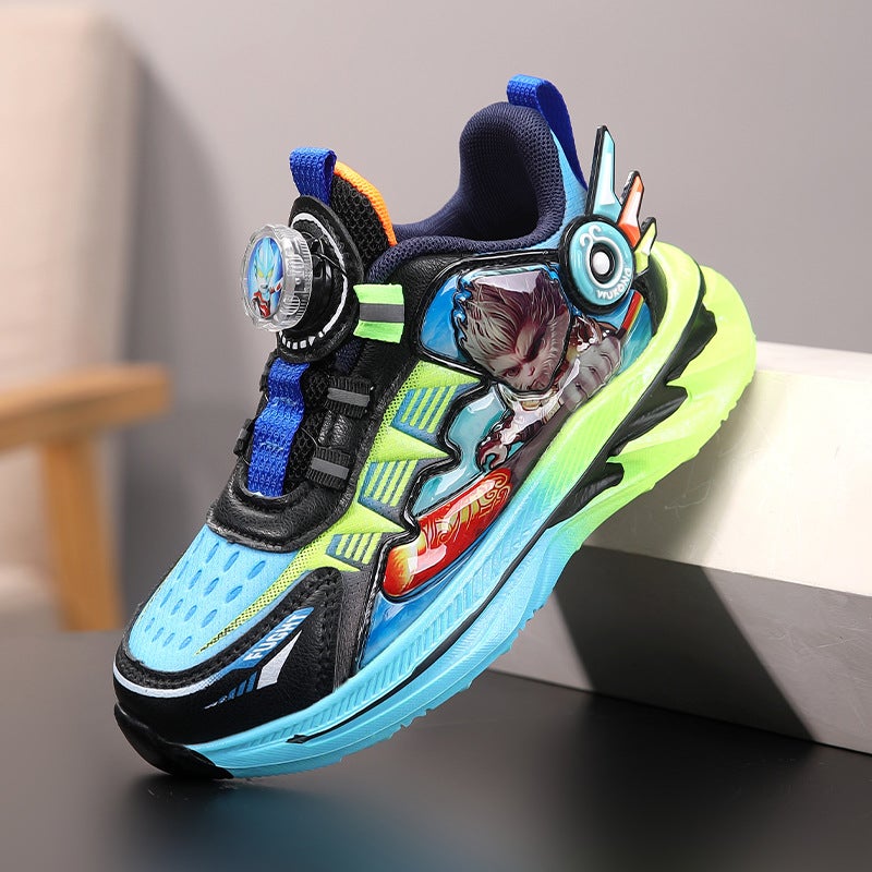 New Children'S Sneaker Boys And Girls Cartoon Fleece-Lined Warm Two Cotton Middle School Children'S Cotton Shoes Running Shoes - Image 1