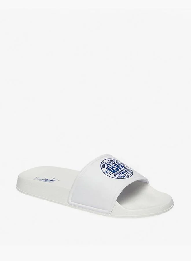 يو اس بولو اسن Women Logo Print Slides