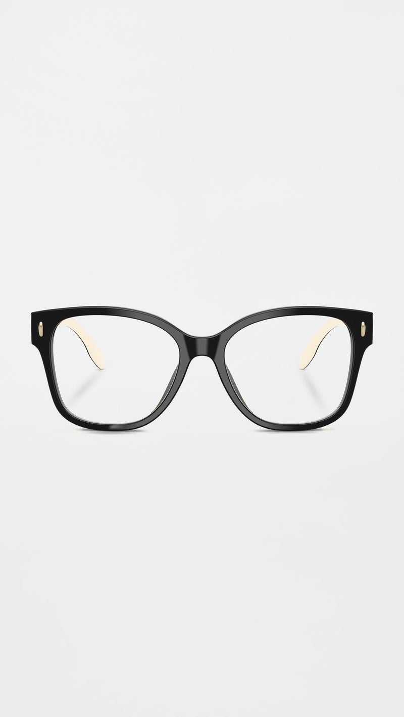 Tory Burch Women's Miller Square Eyeglasses, Black, One Size - Image 2