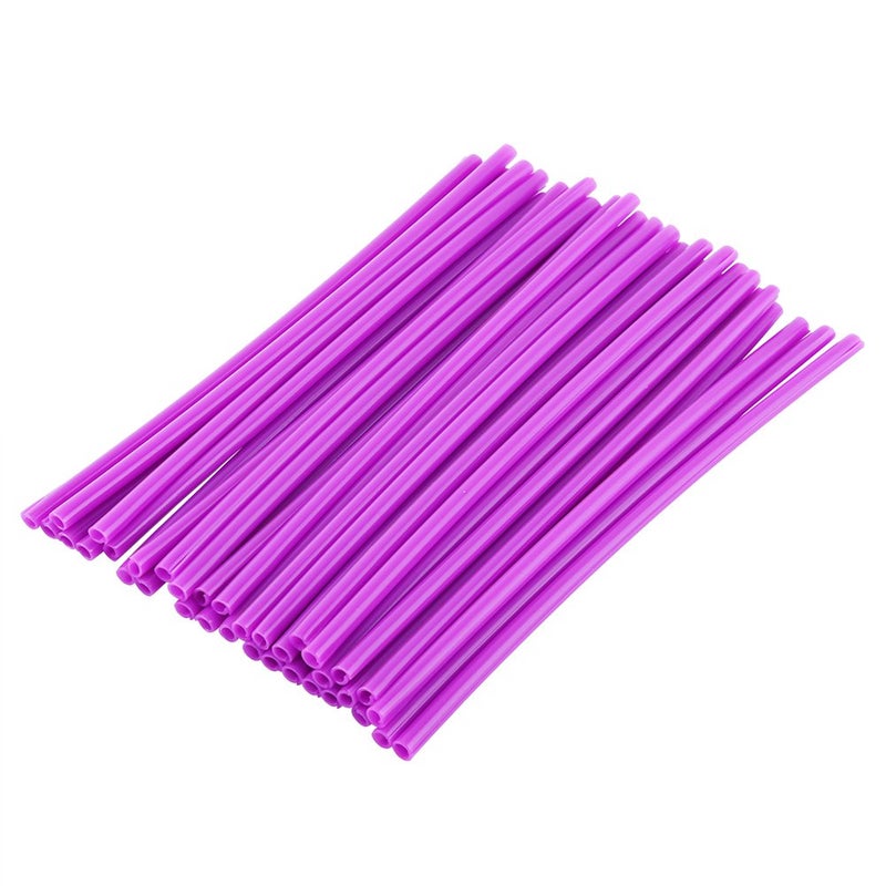 36 pcs Universal Wheel Spoke Skins Spoke Covers Trim Wrap Cover Decoration for Motorcycle Motocross Pit Dirt BikePurple