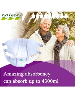 nateen Super Ultra Incontinence Adult Diaper, X-Large,Waist Size 130-175cm,80 Count Adult Diapers,Disposable Underwear for Men&Women,Briefs with Maximum Absorbency, Leak Protection-4800ml Absorbency.  - Image 4