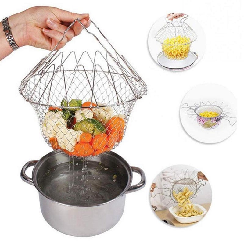 IVAR Stainless Steel Folding Fried Basket - Image 1