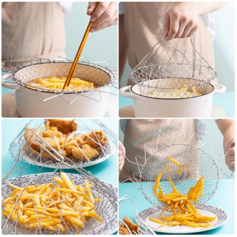 IVAR Stainless Steel Folding Fried Basket - Image 3