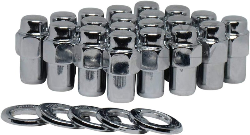 ezaccessory Cragar Standard Mag Lug Nut 14mmx1.5 with Duplex Washer - Pack of 20 - Image 1