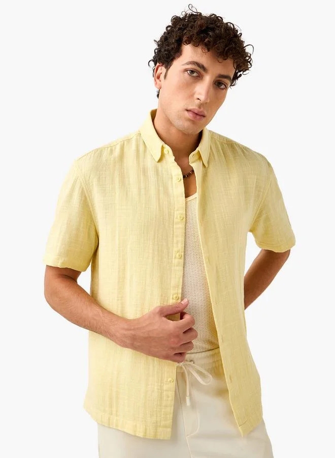 Iconic Iconic Textured Gauze Shirt