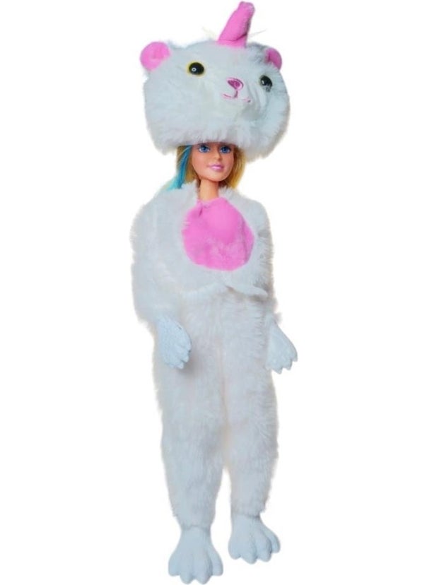 Vardem Change Toy White Unicorn 30 cm Doll with Accessories 66841  - Image 2