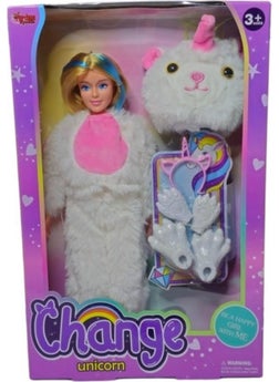 Vardem Change Toy White Unicorn 30 cm Doll with Accessories 66841  - Image 4