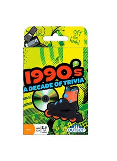 Outset Media 1990'S A Decade Of Trivia Travel Pack Card Game - For Ages 12 And Up 