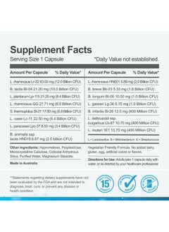 Life-Space Double Strength Broad Spectrum Probiotic, 64 Billion CFU & 15 Diverse Strains, Redouble Formulated for Digestive Health & Immune Health, Probiotics for Women & Men - 30 Veg Capsules  - Image 4