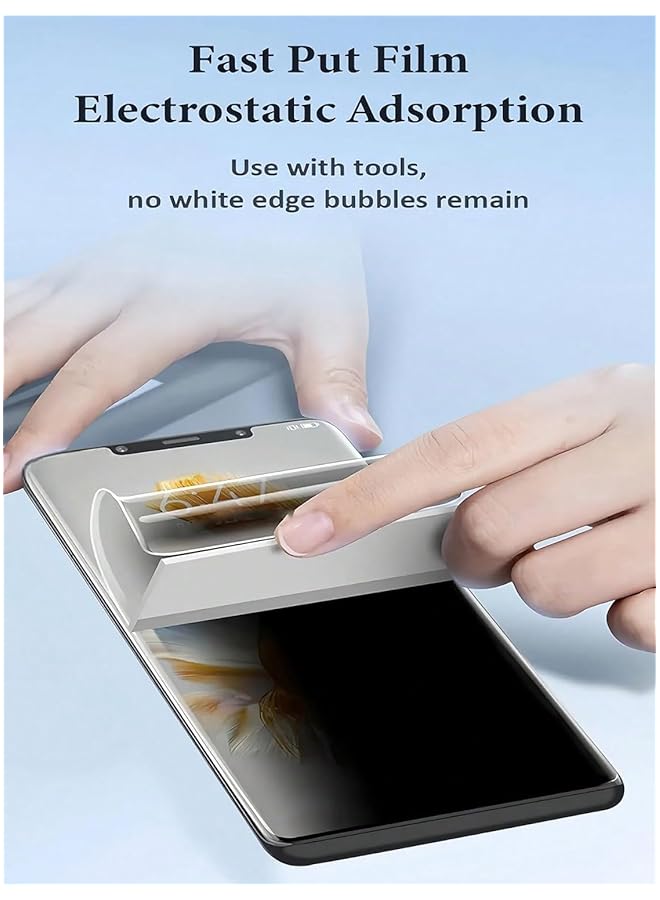 HuHa Protector For Samsung Galaxy A57 5G Privacy Hydrogel Screen Protector Film – Anti Scratch, Full Coverage, Self-Healing, Ultra-Thin, Privacy Protection For Samsung Galaxy A57 5G - Image 5