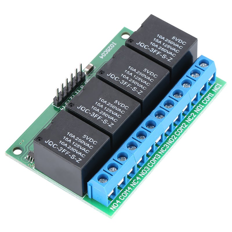 Tongling 4 Channel Flip-Flop Latch Relay: DC 5V Low Pulse Trigger Module - Bistable Self-Locking Design for Automotive Electronics, Smart Home, MCU Development Boards - Image 1