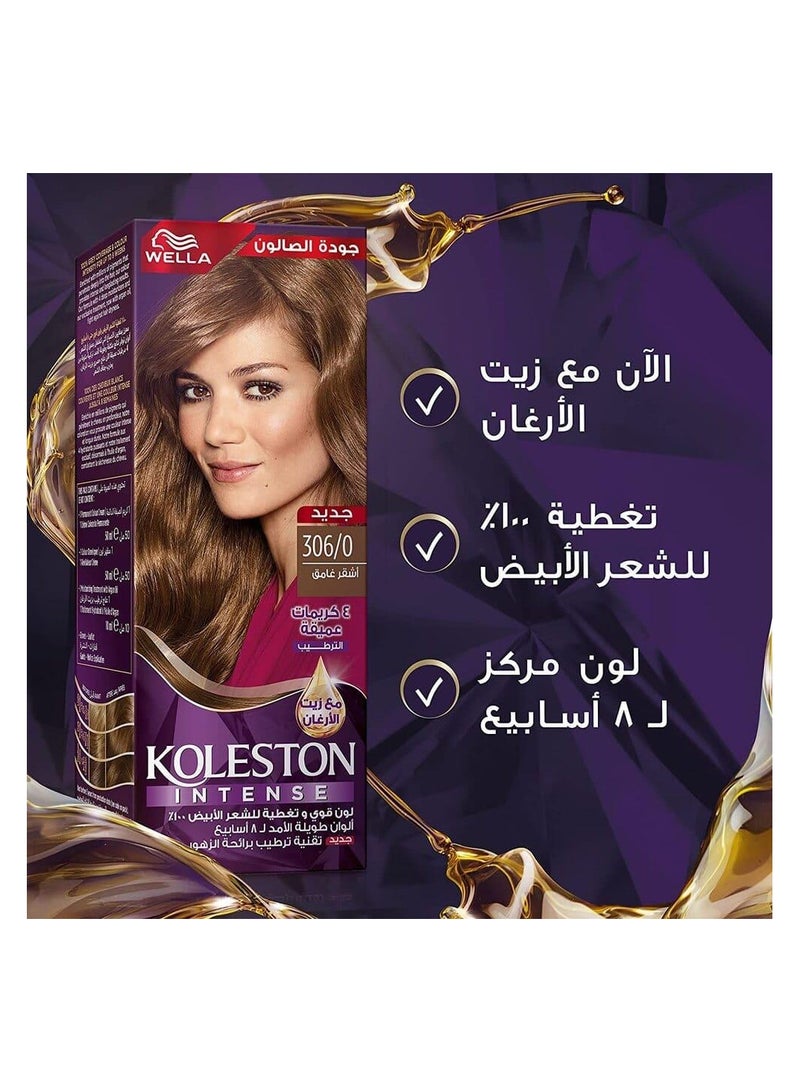 Wella Koleston Wella Koleston Intense Hair Dye - Dark Blonde 306/0 - Image 3
