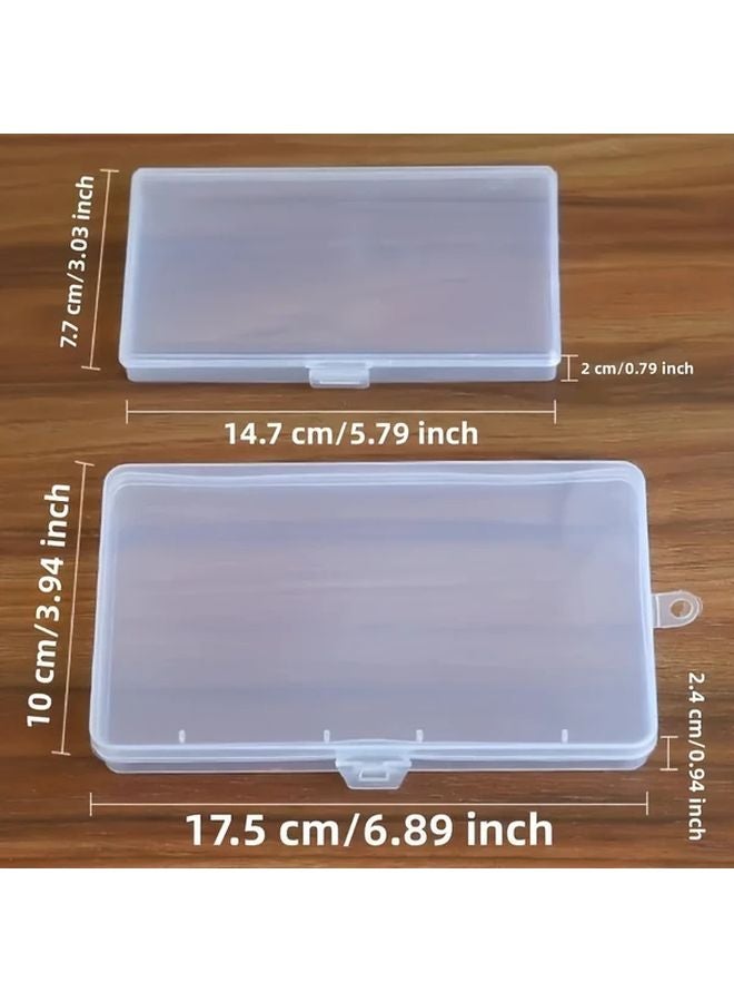 Large Size 4 Piece Transparent Plastic Organizer Box Set Multipurpose Storage Container - Image 5
