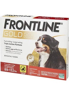 Frontline Gold For Dogs 89132 Lbs Red (6 Month) 