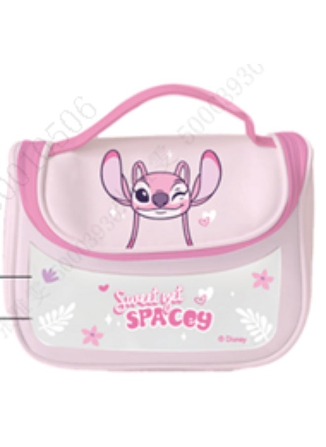 Miniso Keep your toiletries organized with this adorable Lilo & Stitch toiletry bag, featuring an Angel design and a convenient hook. 