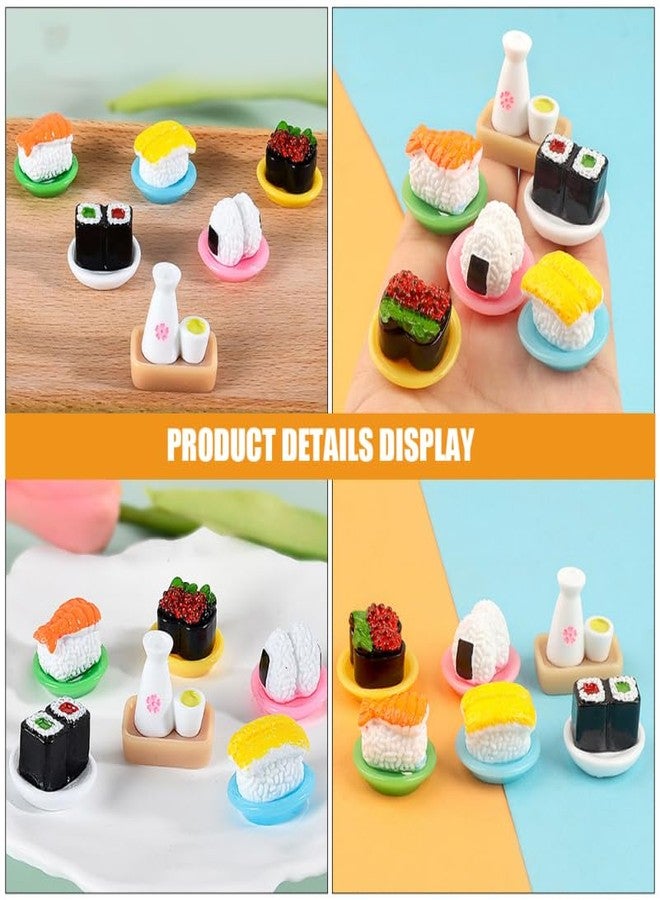 Vaguelly 36pcs Miniature Display Sushi Model Realistic Japanese Sushi Decoration for Doll Houses and Scene Layouts - Image 3