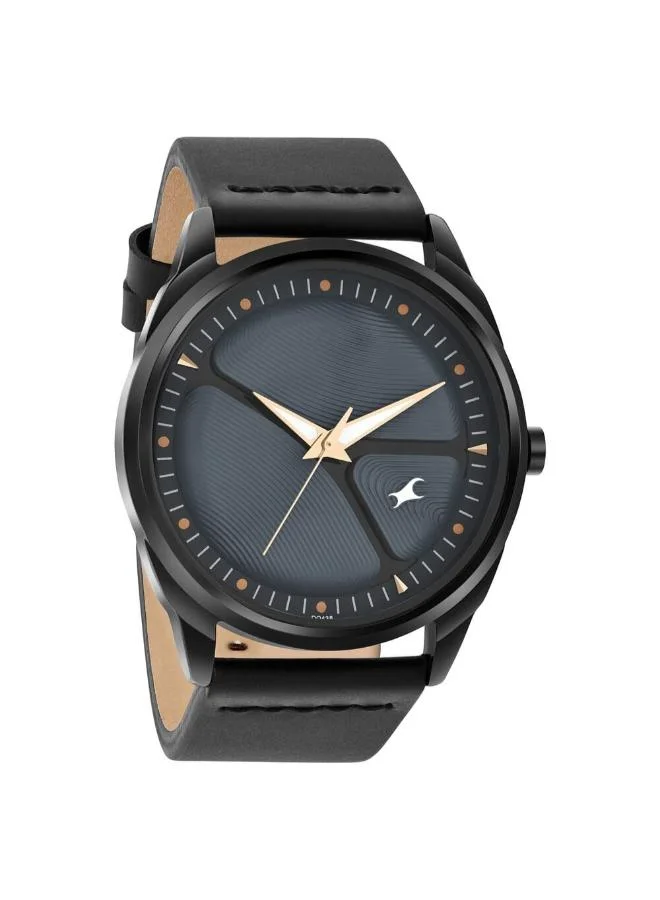 fastrack Men's Leather Analog Watch 3273NL04 - 41 mm