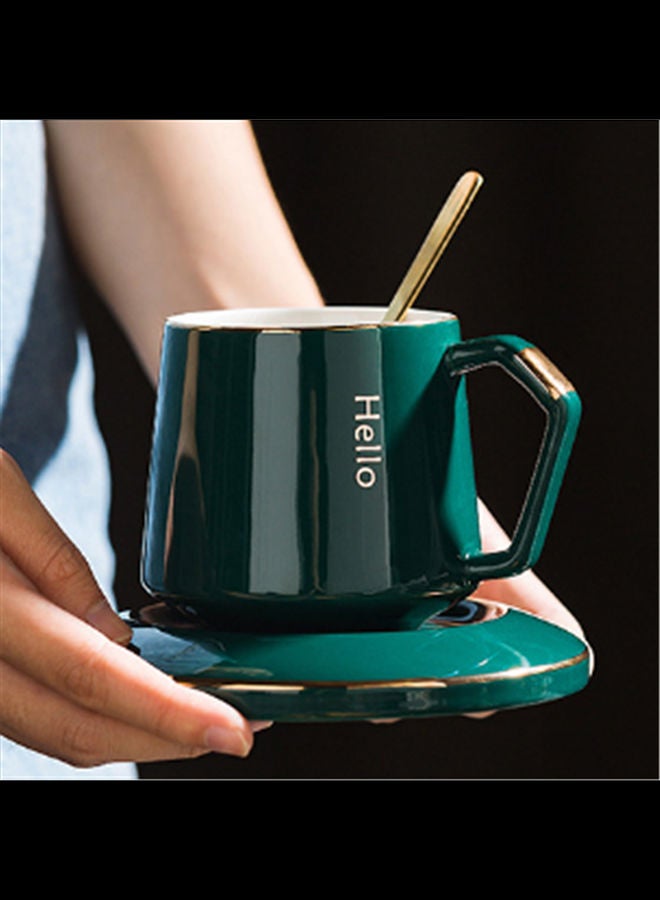 NIBEMINENT Nordic Luxury Ceramic Mug Green - Image 2