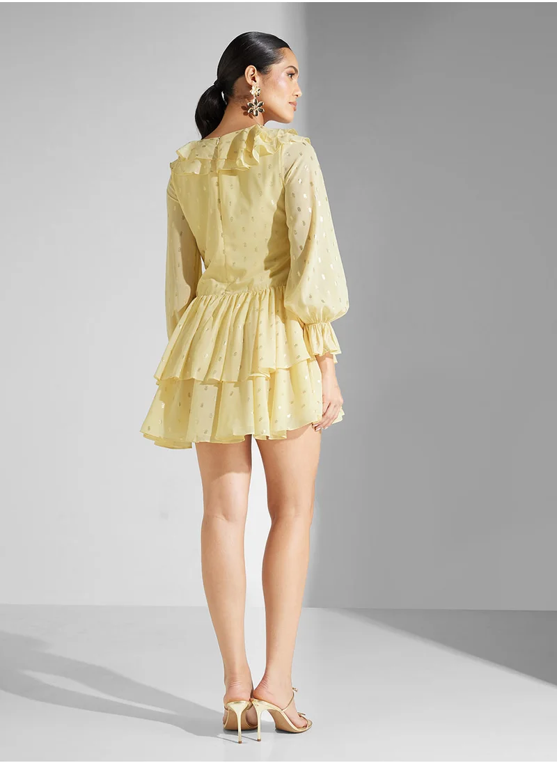 تي اف ان سي Tiered Ruffle Detail Dress