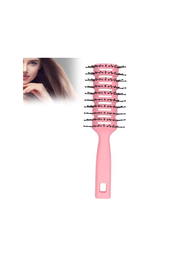 Antistatic hairbrush, vent massage brush, styling and blow dryer brush, non-slip ventilated hairbrushes for men and women, for daily styling of hair(pink) - Image 1