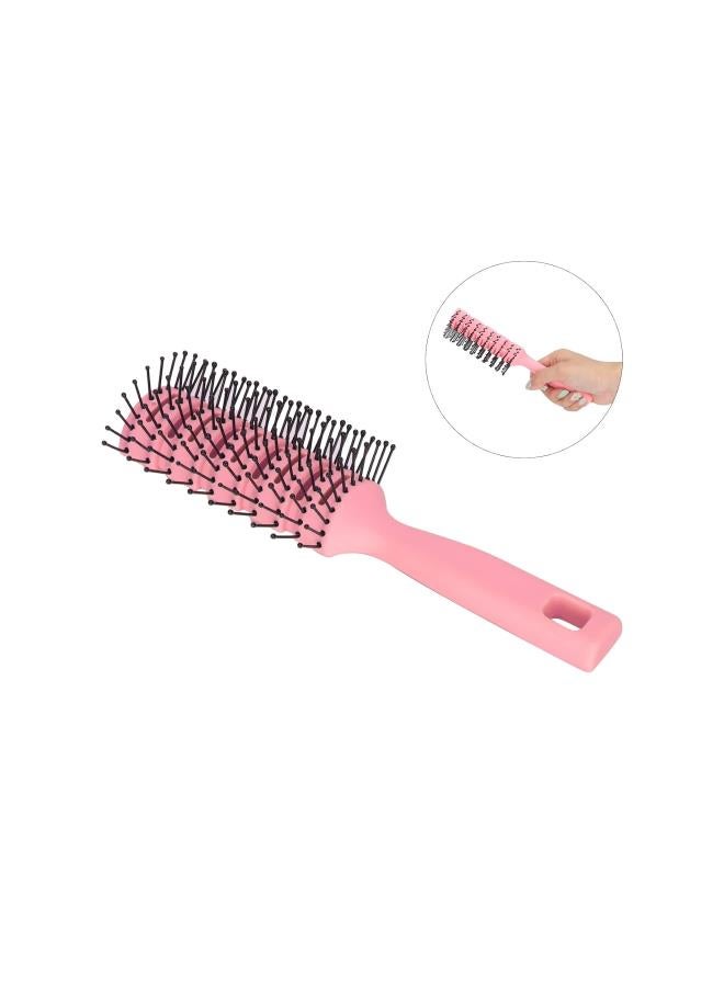 Antistatic hairbrush, vent massage brush, styling and blow dryer brush, non-slip ventilated hairbrushes for men and women, for daily styling of hair(pink) - Image 4