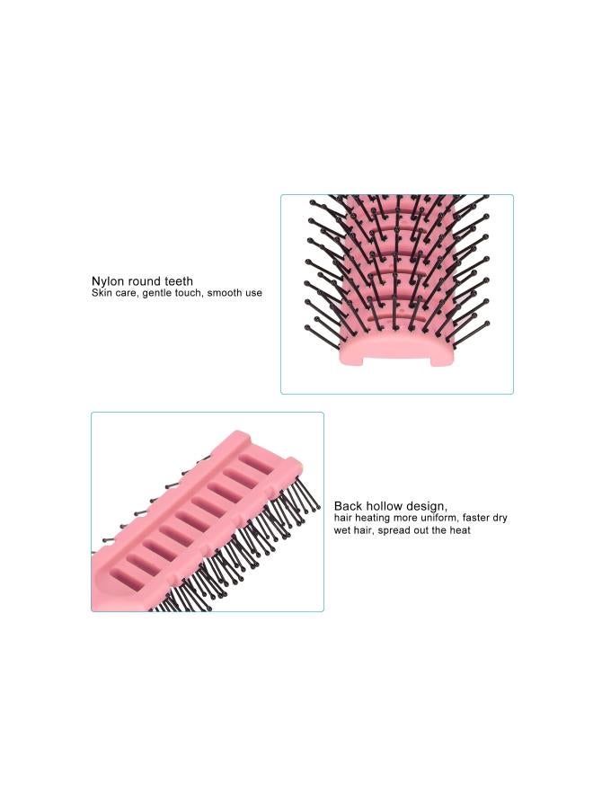 Antistatic hairbrush, vent massage brush, styling and blow dryer brush, non-slip ventilated hairbrushes for men and women, for daily styling of hair(pink) - Image 2