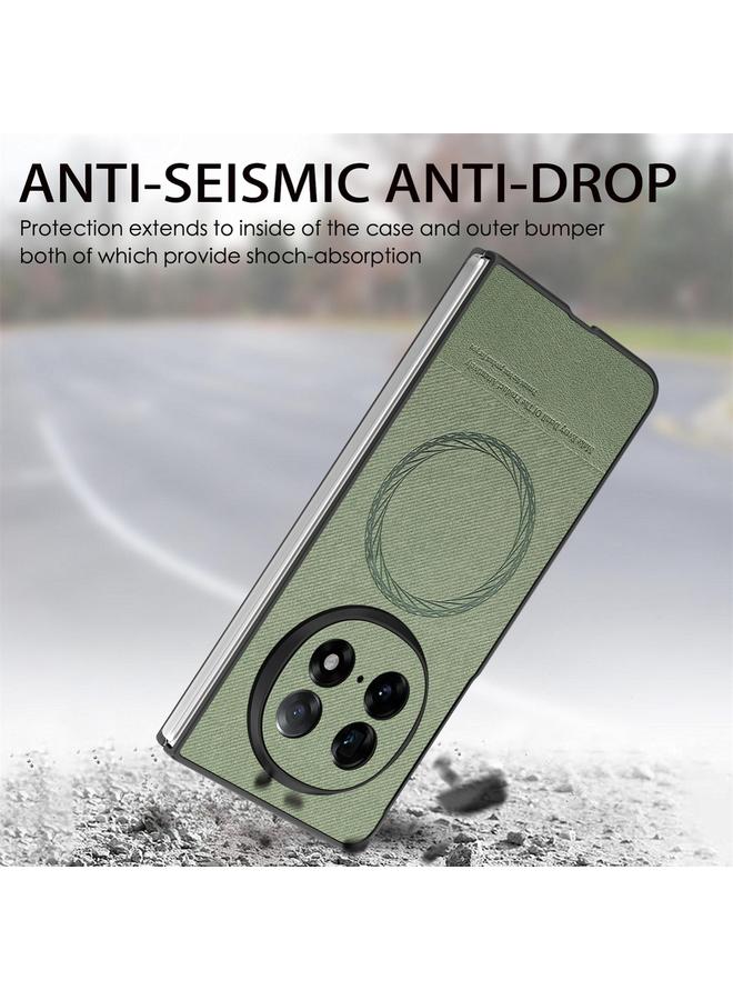 S-TOP Case For OPPO Find N5 Twill Fabric Leather Skin Magnetic Back Phone Case - Image 4