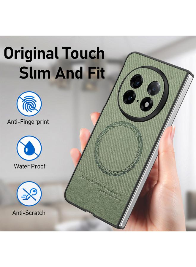 S-TOP Case For OPPO Find N5 Twill Fabric Leather Skin Magnetic Back Phone Case - Image 5