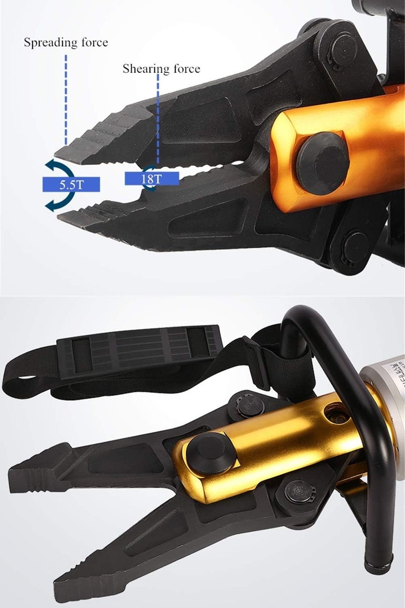 cheekyglo Integral Portable Hydraulic Spreader Stretching Pliers Cutter Hydraulic Expander Shear Force 18T Spreading Force 5.5T for Firefighting/Traffic Accident Emergency Rescue - Image 5