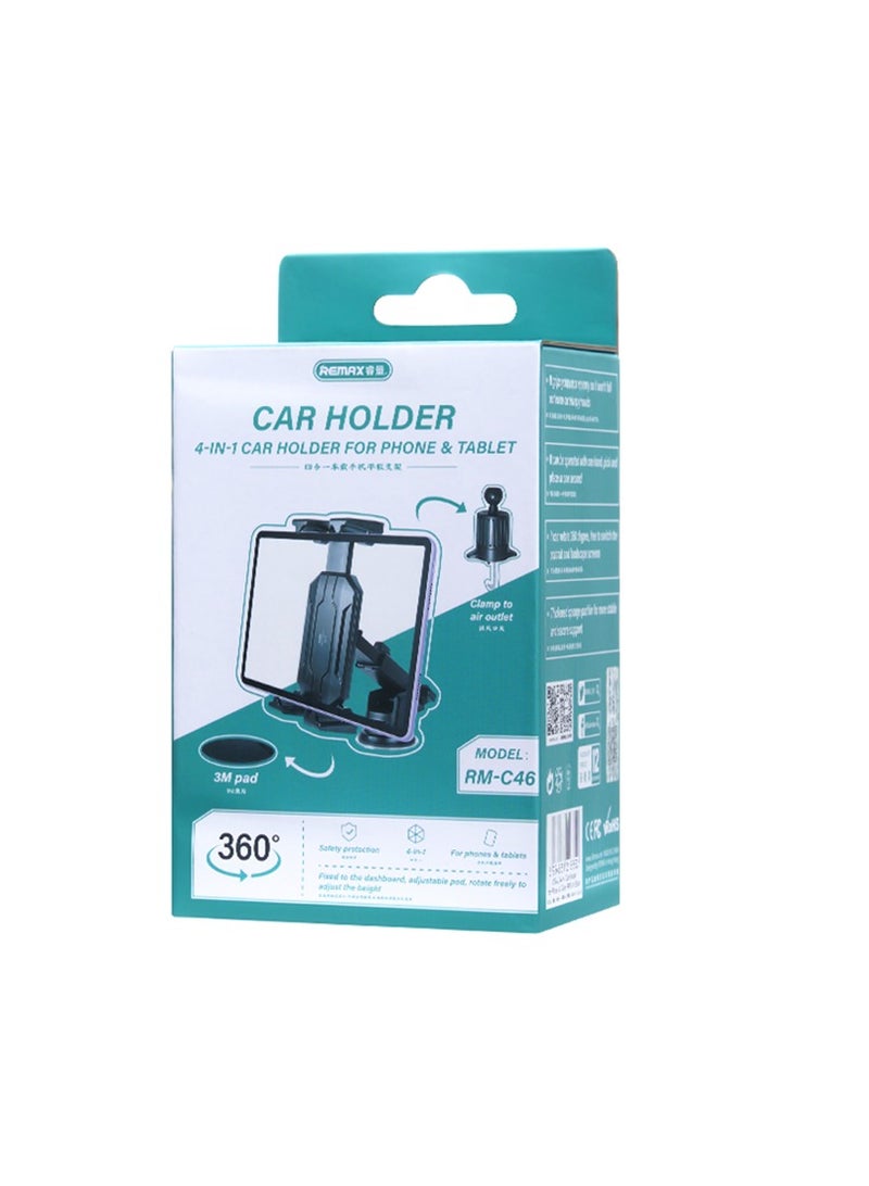 REMAX Car Holder 4in1 RM-C46 (Black) - Remax phone holder - Image 3