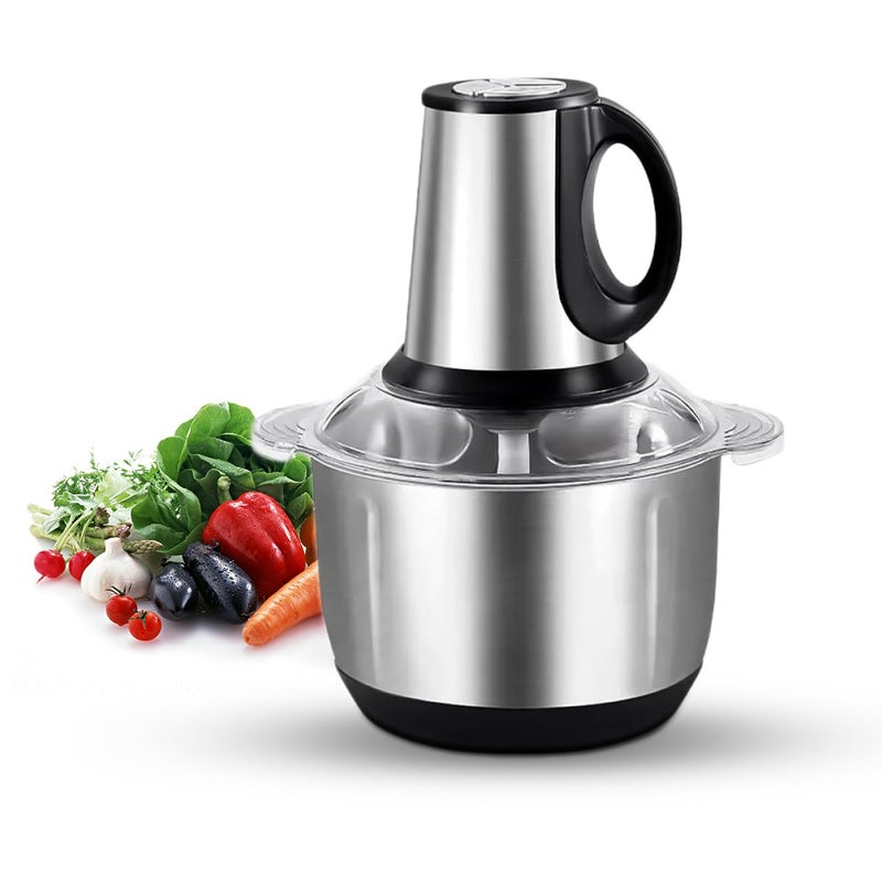Meat Grinder 500W - Electric Food Chopper, 2 Speed Kitchen Food Processor with Stainless Steel Blades for Meat, Vegetables and Fruit, EL-535 (5L) - Image 1